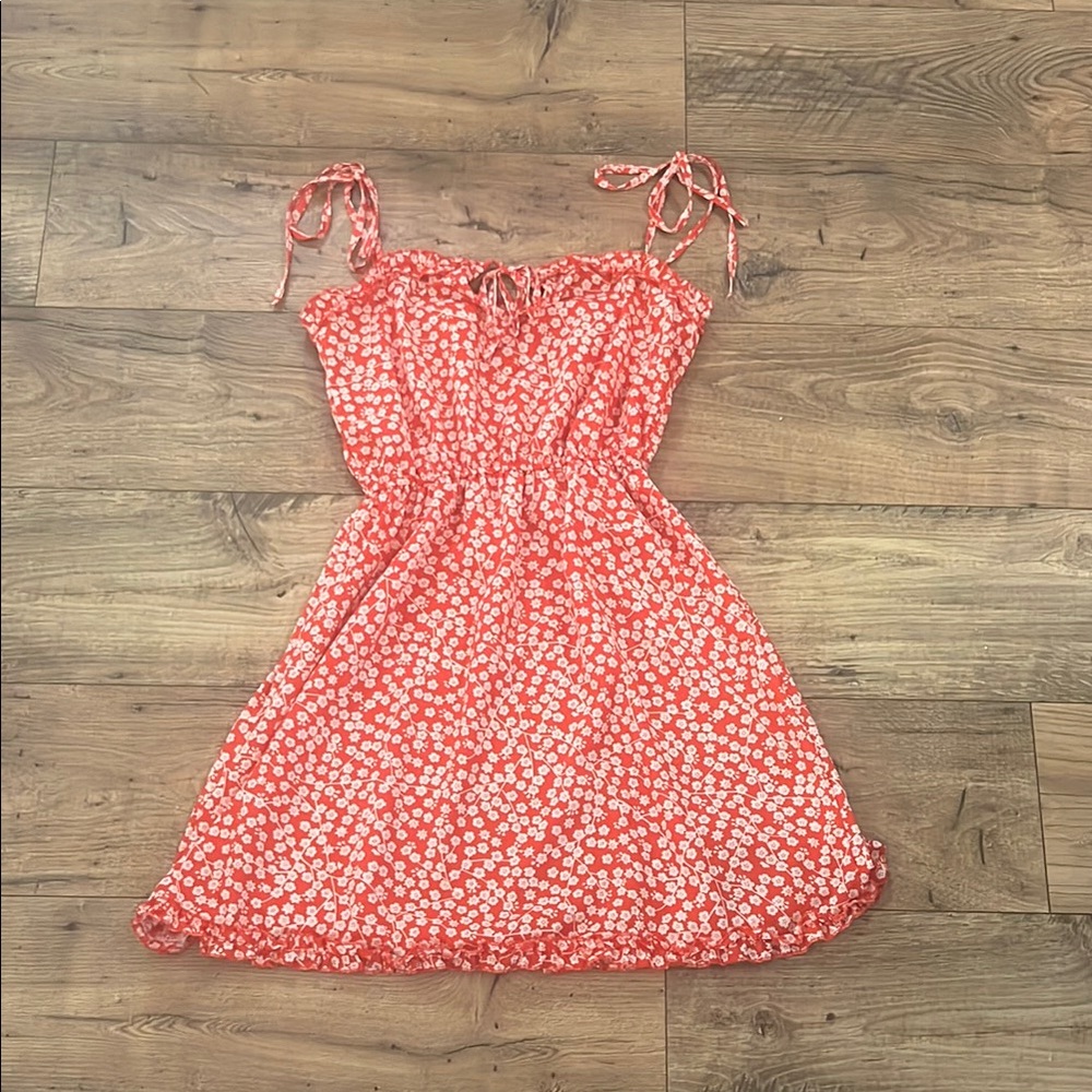 Floral Tie-Strap Dress